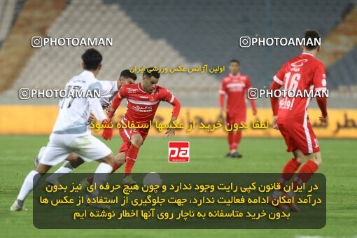 1998384, Tehran, Iran, لیگ برتر فوتبال ایران، Persian Gulf Cup، Week 13، First Leg، 2022/01/03، Persepolis 2 - 1 Tractor Sazi
