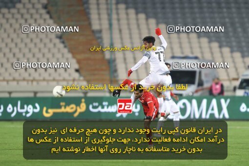 1998399, Tehran, Iran, لیگ برتر فوتبال ایران، Persian Gulf Cup، Week 13، First Leg، 2022/01/03، Persepolis 2 - 1 Tractor Sazi