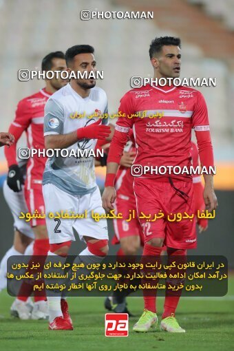 1923516, Tehran, Iran, لیگ برتر فوتبال ایران، Persian Gulf Cup، Week 13، First Leg، 2022/01/03، Persepolis 2 - 1 Tractor Sazi