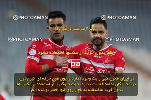 1943132, Tehran, Iran, لیگ برتر فوتبال ایران، Persian Gulf Cup، Week 13، First Leg، 2022/01/03، Persepolis 2 - 1 Tractor Sazi