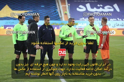 1950521, Tehran, Iran, لیگ برتر فوتبال ایران، Persian Gulf Cup، Week 14، First Leg، Esteghlal 3 v 2 Mes Rafsanjan on 2022/01/08 at Azadi Stadium