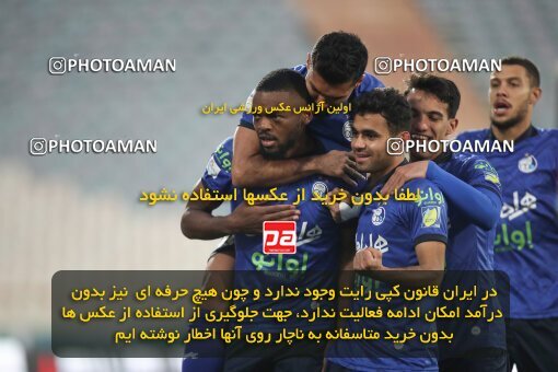 1950527, Tehran, Iran, لیگ برتر فوتبال ایران، Persian Gulf Cup، Week 14، First Leg، Esteghlal 3 v 2 Mes Rafsanjan on 2022/01/08 at Azadi Stadium