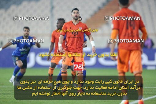 1923336, Tehran, Iran, لیگ برتر فوتبال ایران، Persian Gulf Cup، Week 14، First Leg، Esteghlal 3 v 2 Mes Rafsanjan on 2022/01/08 at Azadi Stadium