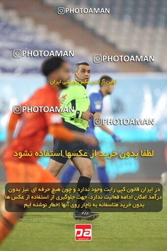 1923384, Tehran, Iran, لیگ برتر فوتبال ایران، Persian Gulf Cup، Week 14، First Leg، Esteghlal 3 v 2 Mes Rafsanjan on 2022/01/08 at Azadi Stadium