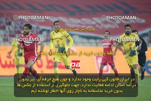 1923012, Tehran, Iran, لیگ برتر فوتبال ایران، Persian Gulf Cup، Week 15، First Leg، Persepolis 1 v 0 Fajr-e Sepasi Shiraz on 2022/01/13 at Azadi Stadium