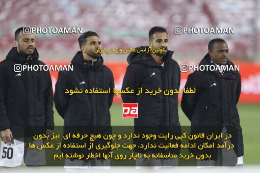 1998549, Tehran, Iran, لیگ برتر فوتبال ایران، Persian Gulf Cup، Week 16، Second Leg، Persepolis 1 v 0 Foulad Khouzestan on 2022/01/22 at Azadi Stadium