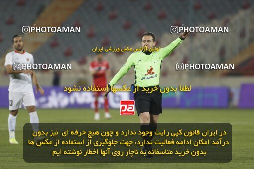 1998596, Tehran, Iran, لیگ برتر فوتبال ایران، Persian Gulf Cup، Week 16، Second Leg، Persepolis 1 v 0 Foulad Khouzestan on 2022/01/22 at Azadi Stadium