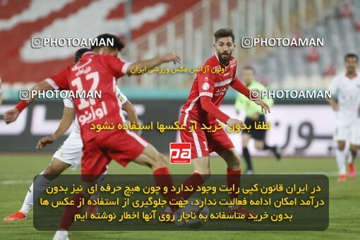 1998619, Tehran, Iran, لیگ برتر فوتبال ایران، Persian Gulf Cup، Week 16، Second Leg، Persepolis 1 v 0 Foulad Khouzestan on 2022/01/22 at Azadi Stadium