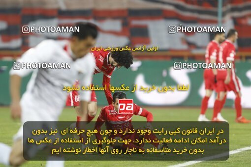 1998642, Tehran, Iran, لیگ برتر فوتبال ایران، Persian Gulf Cup، Week 16، Second Leg، Persepolis 1 v 0 Foulad Khouzestan on 2022/01/22 at Azadi Stadium