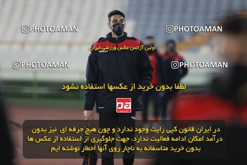 1998654, Tehran, Iran, لیگ برتر فوتبال ایران، Persian Gulf Cup، Week 16، Second Leg، Persepolis 1 v 0 Foulad Khouzestan on 2022/01/22 at Azadi Stadium