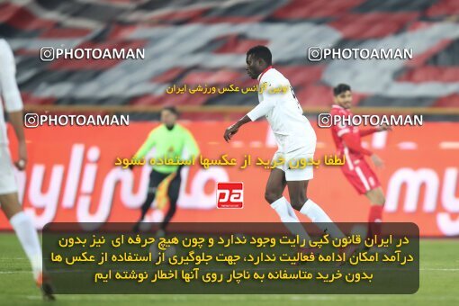 1950576, لیگ برتر فوتبال ایران، Persian Gulf Cup، Week 16، Second Leg، 2022/01/22، Tehran، Azadi Stadium، Persepolis 1 - 0 Foulad Khouzestan