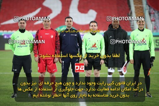 1950583, Tehran, Iran, لیگ برتر فوتبال ایران، Persian Gulf Cup، Week 16، Second Leg، Persepolis 1 v 0 Foulad Khouzestan on 2022/01/22 at Azadi Stadium