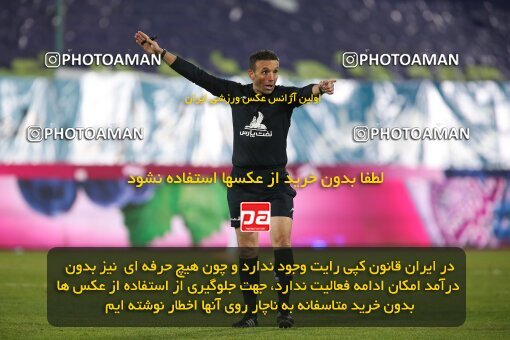 1945779, Tehran, Iran, لیگ برتر فوتبال ایران، Persian Gulf Cup، Week 17، Second Leg، Esteghlal 1 v 0 Zob Ahan Esfahan on 2022/02/13 at Azadi Stadium