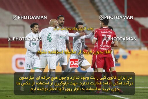 1998918, Tehran, Iran, لیگ برتر فوتبال ایران، Persian Gulf Cup، Week 18، Second Leg، Persepolis 2 v 0 Aluminium Arak on 2022/02/18 at Azadi Stadium
