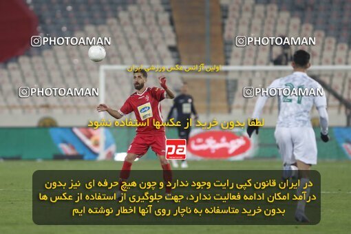 1998948, Tehran, Iran, لیگ برتر فوتبال ایران، Persian Gulf Cup، Week 18، Second Leg، Persepolis 2 v 0 Aluminium Arak on 2022/02/18 at Azadi Stadium