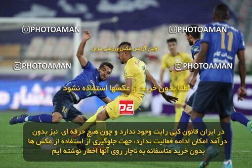 1922706, Tehran, Iran, لیگ برتر فوتبال ایران، Persian Gulf Cup، Week 19، Second Leg، Esteghlal 1 v 0 Fajr-e Sepasi Shiraz on 2022/02/23 at Azadi Stadium