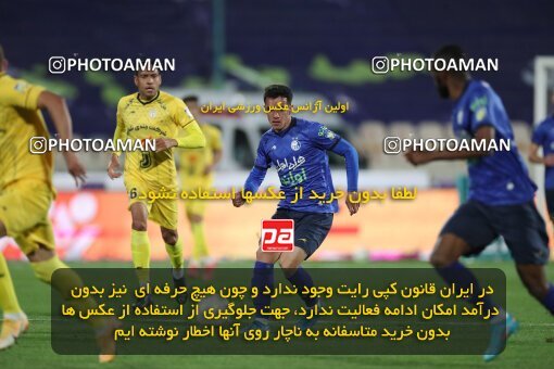 1922715, Tehran, Iran, لیگ برتر فوتبال ایران، Persian Gulf Cup، Week 19، Second Leg، Esteghlal 1 v 0 Fajr-e Sepasi Shiraz on 2022/02/23 at Azadi Stadium