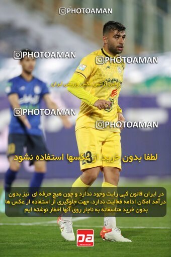 1922719, لیگ برتر فوتبال ایران، Persian Gulf Cup، Week 19، Second Leg، 2022/02/23، Tehran، Azadi Stadium، Esteghlal 1 - 0 Fajr-e Sepasi Shiraz
