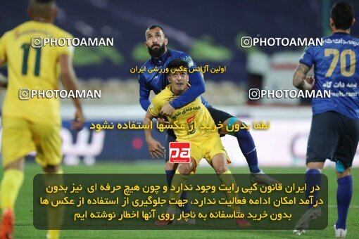 1922777, Tehran, Iran, لیگ برتر فوتبال ایران، Persian Gulf Cup، Week 19، Second Leg، Esteghlal 1 v 0 Fajr-e Sepasi Shiraz on 2022/02/23 at Azadi Stadium