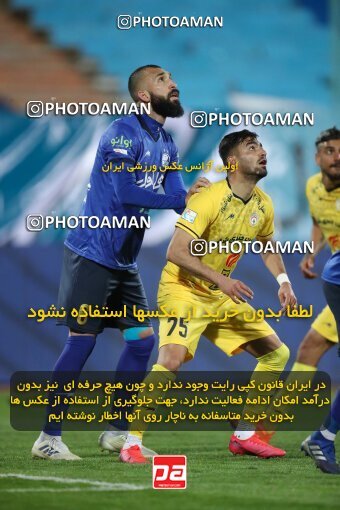 1922850, Tehran, Iran, لیگ برتر فوتبال ایران، Persian Gulf Cup، Week 19، Second Leg، Esteghlal 1 v 0 Fajr-e Sepasi Shiraz on 2022/02/23 at Azadi Stadium