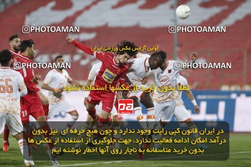 1999633, Tehran, Iran, لیگ برتر فوتبال ایران، Persian Gulf Cup، Week 20، Second Leg، Persepolis 3 v 1 Mes Rafsanjan on 2022/02/28 at Azadi Stadium