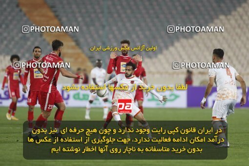 1999644, Tehran, Iran, لیگ برتر فوتبال ایران، Persian Gulf Cup، Week 20، Second Leg، Persepolis 3 v 1 Mes Rafsanjan on 2022/02/28 at Azadi Stadium