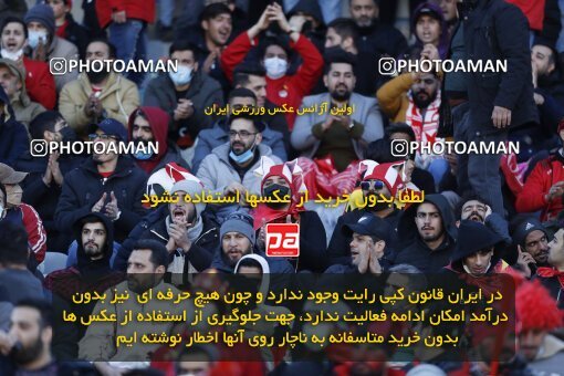1999903, Tehran, Iran, لیگ برتر فوتبال ایران، Persian Gulf Cup، Week 23، Second Leg، Persepolis 1 v 1 Esteghlal on 2022/03/17 at Azadi Stadium