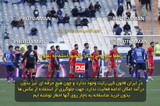 1999939, Tehran, Iran, لیگ برتر فوتبال ایران، Persian Gulf Cup، Week 23، Second Leg، Persepolis 1 v 1 Esteghlal on 2022/03/17 at Azadi Stadium