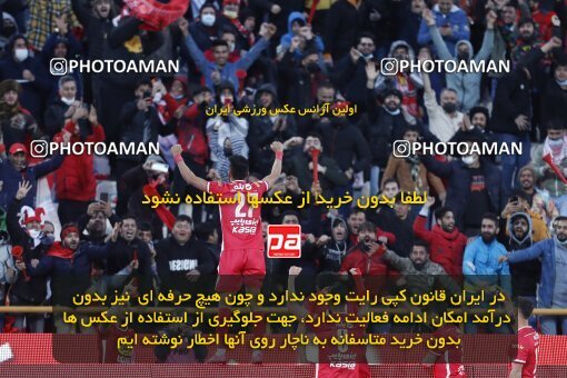 1999972, Tehran, Iran, لیگ برتر فوتبال ایران، Persian Gulf Cup، Week 23، Second Leg، Persepolis 1 v 1 Esteghlal on 2022/03/17 at Azadi Stadium
