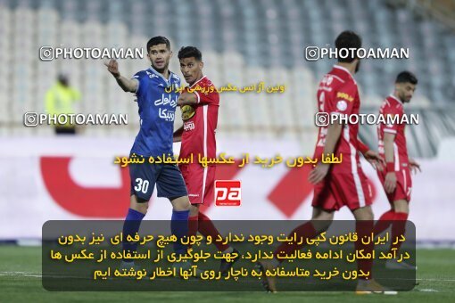 2000014, Tehran, Iran, لیگ برتر فوتبال ایران، Persian Gulf Cup، Week 23، Second Leg، Persepolis 1 v 1 Esteghlal on 2022/03/17 at Azadi Stadium