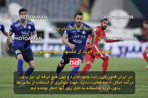 2000056, Tehran, Iran, لیگ برتر فوتبال ایران، Persian Gulf Cup، Week 23، Second Leg، Persepolis 1 v 1 Esteghlal on 2022/03/17 at Azadi Stadium