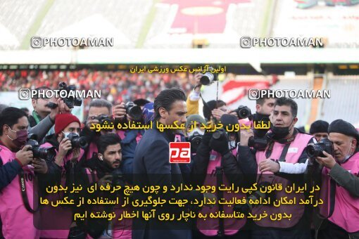1945840, Tehran, Iran, لیگ برتر فوتبال ایران، Persian Gulf Cup، Week 23، Second Leg، Persepolis 1 v 1 Esteghlal on 2022/03/17 at Azadi Stadium