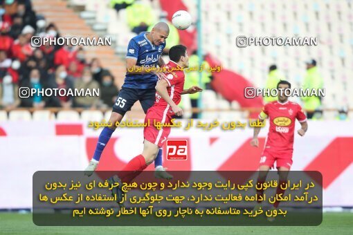 1945846, Tehran, Iran, لیگ برتر فوتبال ایران، Persian Gulf Cup، Week 23، Second Leg، Persepolis 1 v 1 Esteghlal on 2022/03/17 at Azadi Stadium