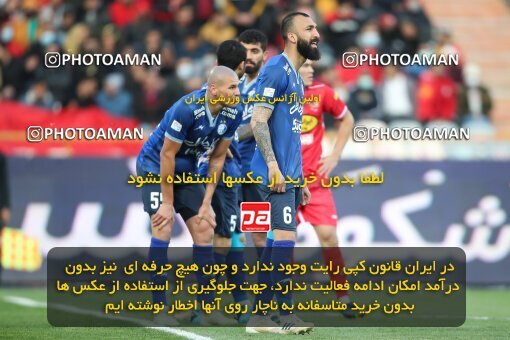 1945847, Tehran, Iran, لیگ برتر فوتبال ایران، Persian Gulf Cup، Week 23، Second Leg، Persepolis 1 v 1 Esteghlal on 2022/03/17 at Azadi Stadium