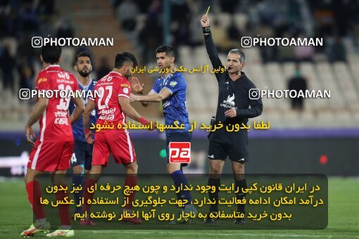 1945867, Tehran, Iran, لیگ برتر فوتبال ایران، Persian Gulf Cup، Week 23، Second Leg، Persepolis 1 v 1 Esteghlal on 2022/03/17 at Azadi Stadium