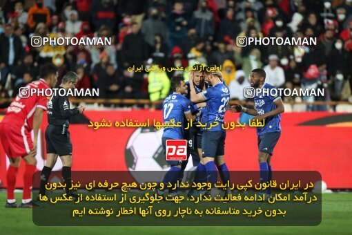 1945873, Tehran, Iran, لیگ برتر فوتبال ایران، Persian Gulf Cup، Week 23، Second Leg، Persepolis 1 v 1 Esteghlal on 2022/03/17 at Azadi Stadium