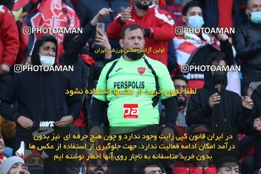1922372, Tehran, Iran, لیگ برتر فوتبال ایران، Persian Gulf Cup، Week 23، Second Leg، Persepolis 1 v 1 Esteghlal on 2022/03/17 at Azadi Stadium