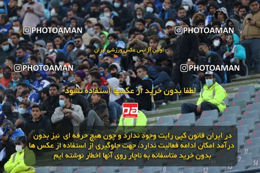 1922383, Tehran, Iran, لیگ برتر فوتبال ایران، Persian Gulf Cup، Week 23، Second Leg، Persepolis 1 v 1 Esteghlal on 2022/03/17 at Azadi Stadium
