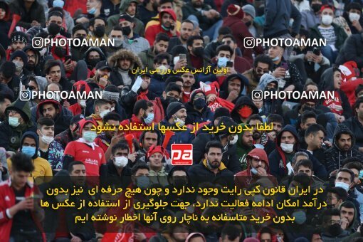 1922384, Tehran, Iran, لیگ برتر فوتبال ایران، Persian Gulf Cup، Week 23، Second Leg، Persepolis 1 v 1 Esteghlal on 2022/03/17 at Azadi Stadium
