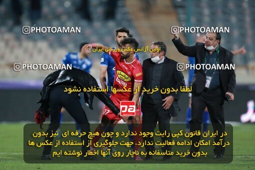 1922435, Tehran, Iran, لیگ برتر فوتبال ایران، Persian Gulf Cup، Week 23، Second Leg، Persepolis 1 v 1 Esteghlal on 2022/03/17 at Azadi Stadium