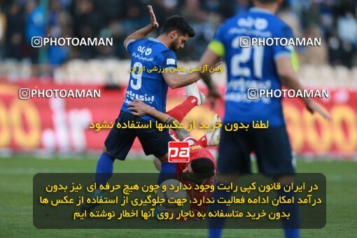 1922457, Tehran, Iran, لیگ برتر فوتبال ایران، Persian Gulf Cup، Week 23، Second Leg، Persepolis 1 v 1 Esteghlal on 2022/03/17 at Azadi Stadium