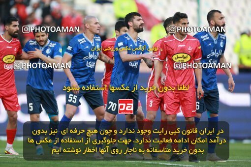 1922460, Tehran, Iran, لیگ برتر فوتبال ایران، Persian Gulf Cup، Week 23، Second Leg، Persepolis 1 v 1 Esteghlal on 2022/03/17 at Azadi Stadium