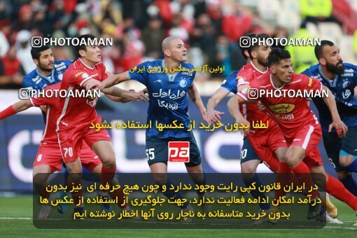 1922461, Tehran, Iran, لیگ برتر فوتبال ایران، Persian Gulf Cup، Week 23، Second Leg، Persepolis 1 v 1 Esteghlal on 2022/03/17 at Azadi Stadium