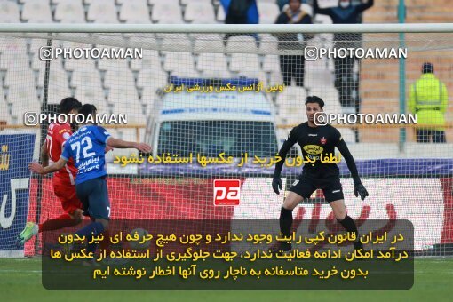 1922492, Tehran, Iran, لیگ برتر فوتبال ایران، Persian Gulf Cup، Week 23، Second Leg، Persepolis 1 v 1 Esteghlal on 2022/03/17 at Azadi Stadium