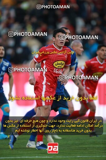1922498, Tehran, Iran, لیگ برتر فوتبال ایران، Persian Gulf Cup، Week 23، Second Leg، Persepolis 1 v 1 Esteghlal on 2022/03/17 at Azadi Stadium