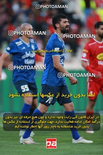 1922508, Tehran, Iran, لیگ برتر فوتبال ایران، Persian Gulf Cup، Week 23، Second Leg، Persepolis 1 v 1 Esteghlal on 2022/03/17 at Azadi Stadium