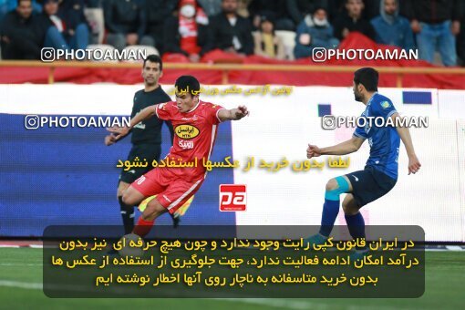 1922525, Tehran, Iran, لیگ برتر فوتبال ایران، Persian Gulf Cup، Week 23، Second Leg، Persepolis 1 v 1 Esteghlal on 2022/03/17 at Azadi Stadium