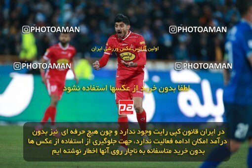 1922555, Tehran, Iran, لیگ برتر فوتبال ایران، Persian Gulf Cup، Week 23، Second Leg، Persepolis 1 v 1 Esteghlal on 2022/03/17 at Azadi Stadium