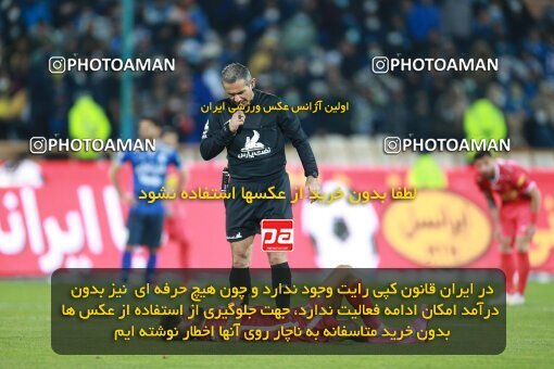1922566, Tehran, Iran, لیگ برتر فوتبال ایران، Persian Gulf Cup، Week 23، Second Leg، Persepolis 1 v 1 Esteghlal on 2022/03/17 at Azadi Stadium