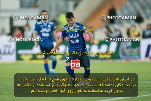 1922575, Tehran, Iran, لیگ برتر فوتبال ایران، Persian Gulf Cup، Week 23، Second Leg، Persepolis 1 v 1 Esteghlal on 2022/03/17 at Azadi Stadium